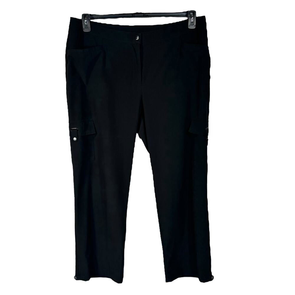Zenergy by Chico’s SZ 3 SHORT (X-Large) Pants Lightweight Stretch Pockets Black
